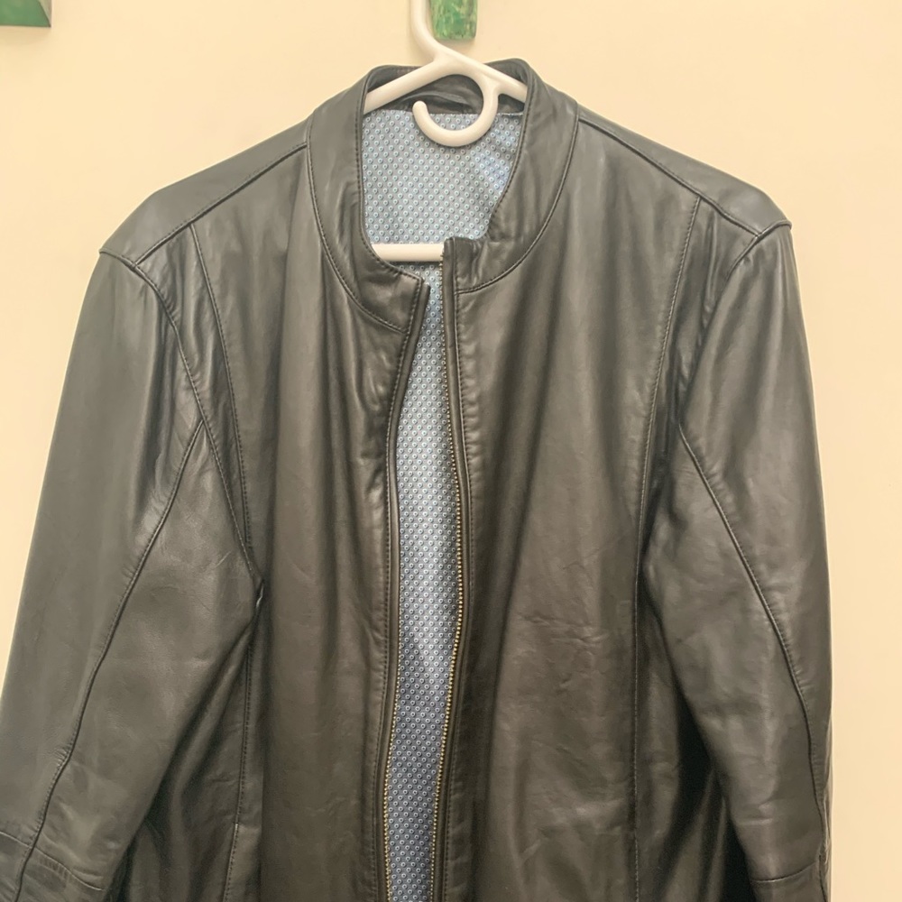 Ted Baker black leather jacket